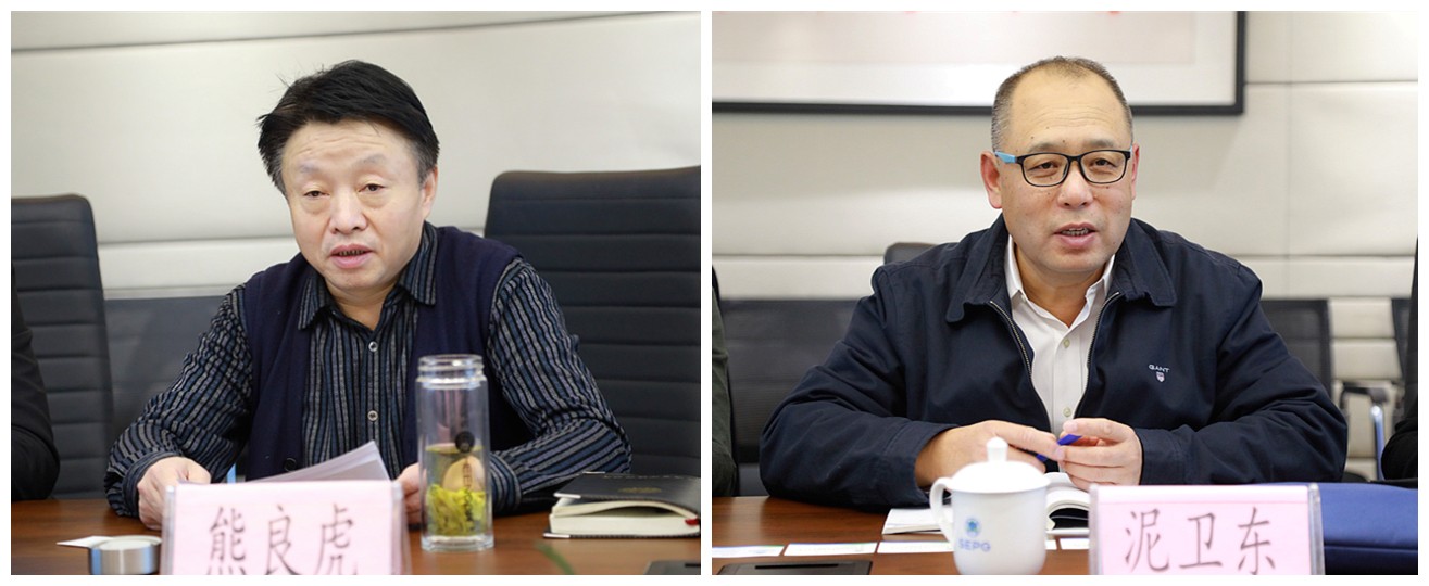 熊良虎会见中建材（北京）EVO厅公司董事长泥卫东