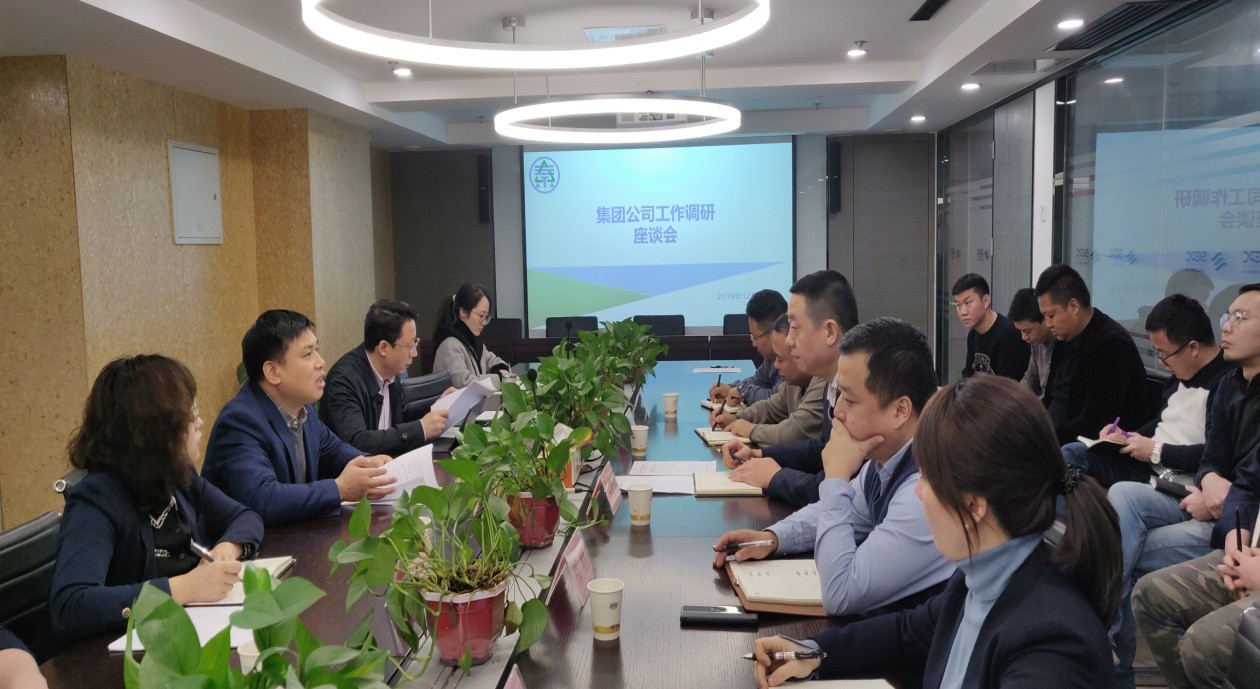 集团公司调研组到EVO厅公司 水环境公司调研领导工作