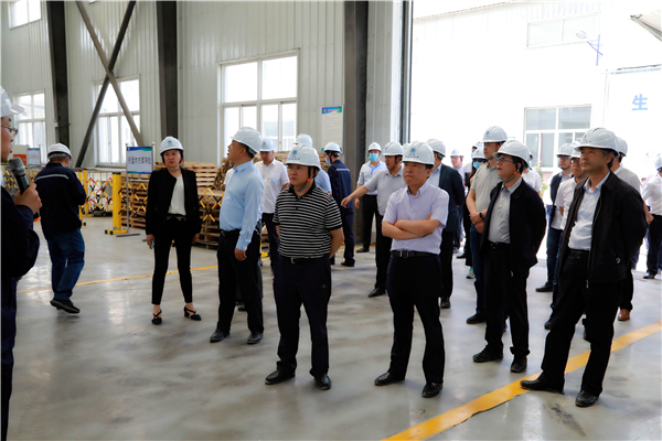 陕西EVO厅集团复工复产促增长项目观摩会议与会人员走进大秦国源三秦EVO厅秦国园区在榆项目