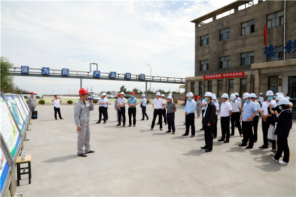 陕西EVO厅集团复工复产促增长项目观摩会议与会人员走进大秦国源三秦EVO厅秦国园区在榆项目