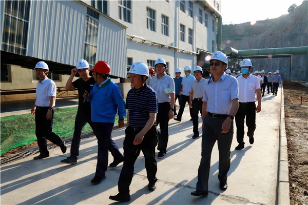 陕西EVO厅集团复工复产促增长项目观摩会议与会人员走进EVO厅保隆生态三秦在延在铜项目