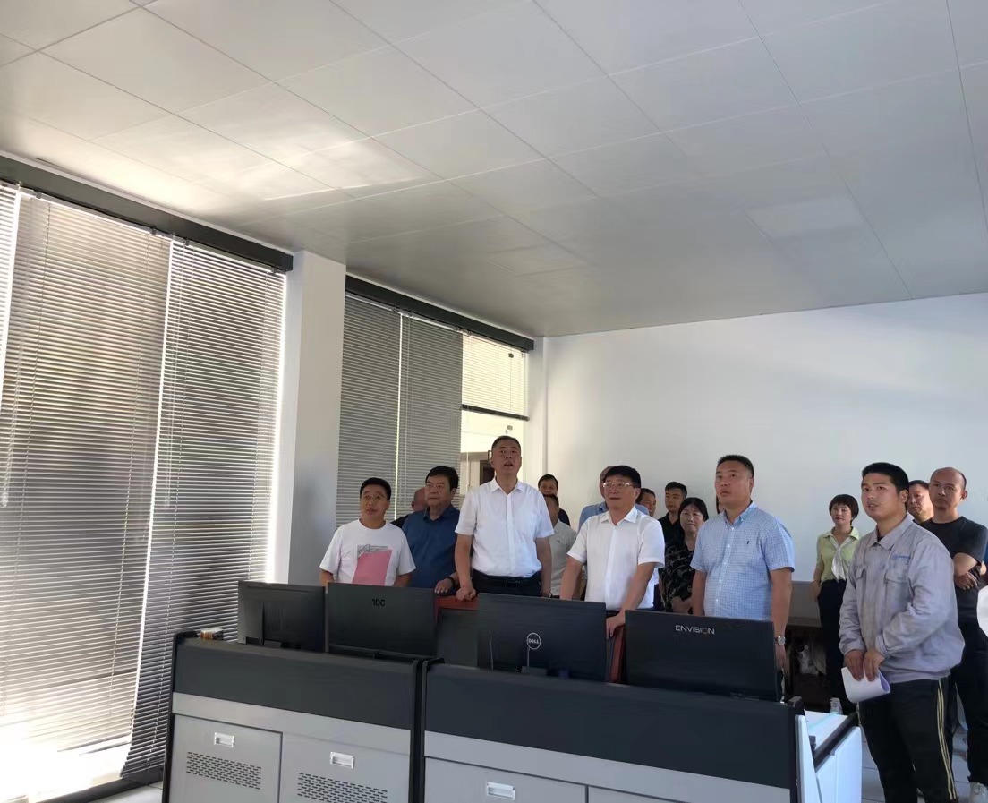 商洛市人大常委会副主任冯永清到水环境公司山阳县污水处置厂调研