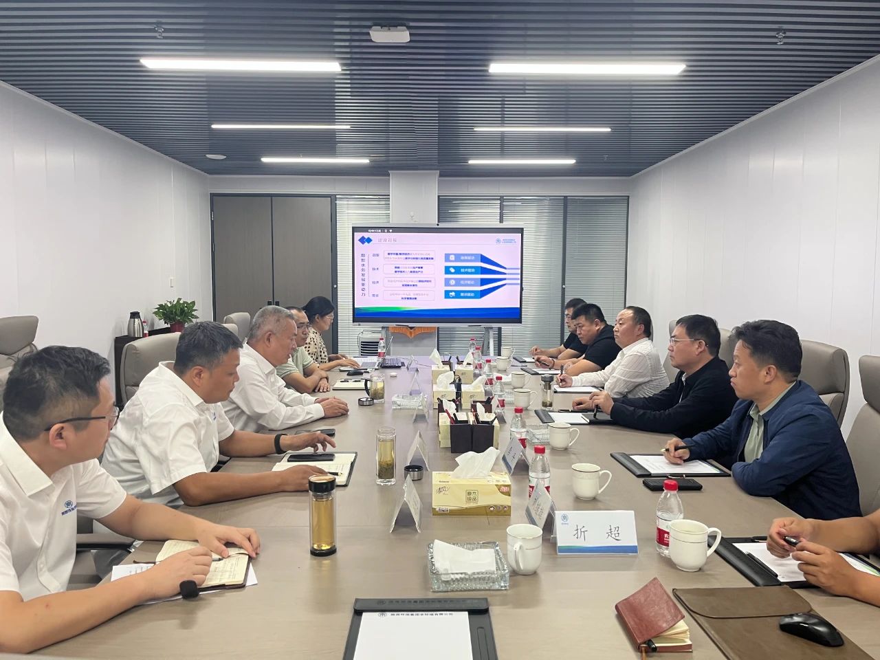 水环境公司与神木市城投集团座谈互换